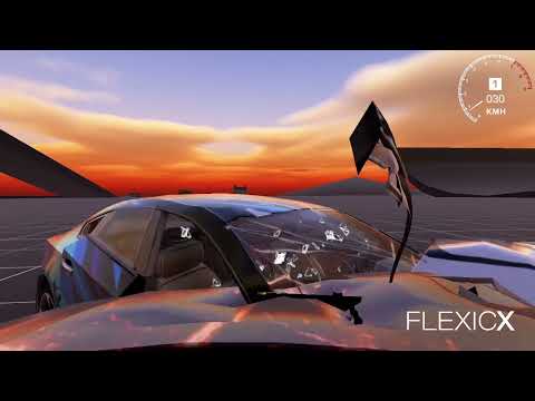 Car Crash Simulator FlexicX crash test part two - YouTube