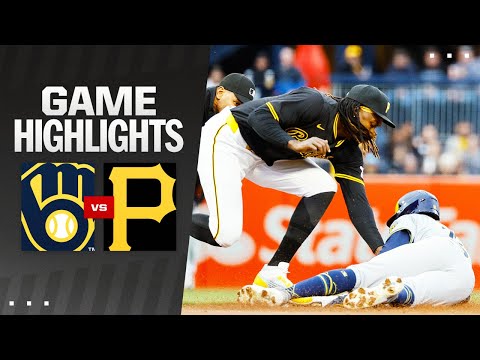 Brewers vs. Pirates Game Highlights (4/24/24) | MLB Highlights