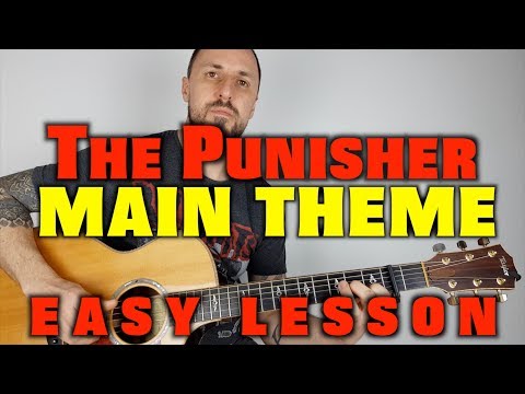 The Punisher -Main Theme Easy Guitar Lesson
