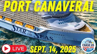 LIVE: Watching the Cruise Ships Leaving Port Canaveral LIVE! (Sept. 14, 2025)