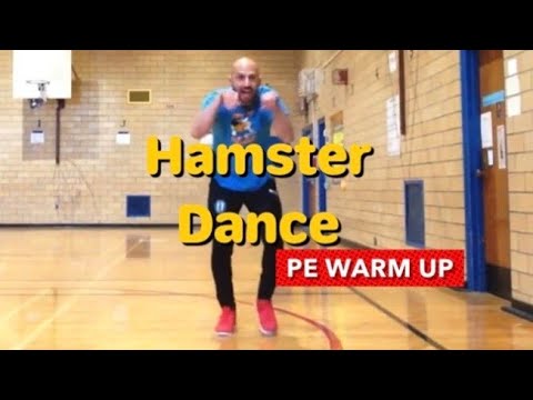 PhysEdZone: "Hamster dance" PE Dance Fitness Warm-Up | Brain Break