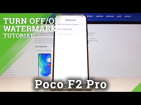 How to Turn On / Off Camera Watermark in XIAOMI Poco F2 Pro – Show Watermark