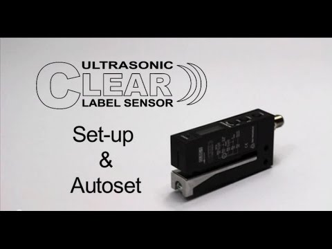 CLEAR LABEL SENSOR:  Set up & Autoset