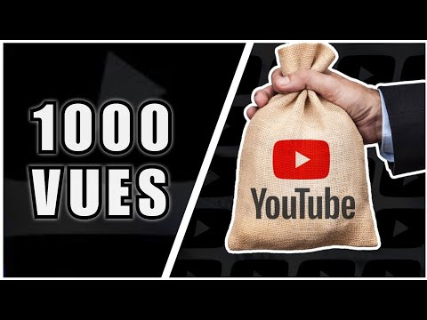 Combien YouTube Paye par Vue & pour 1000 vues