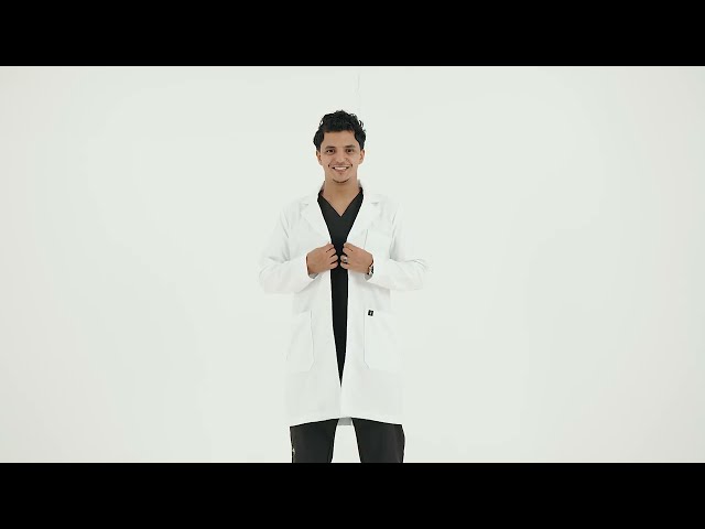 لابكوت طبي رجالي لون أبيض طول ( 32 إنش ) برو | مري...