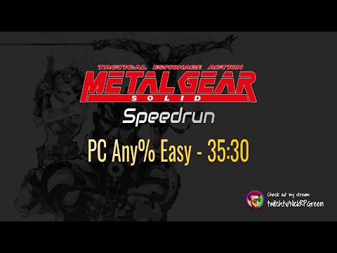 Metal Gear Solid 1 Speedrun - PC Any% Easy - 35:30