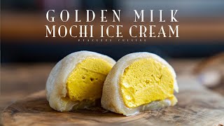 Golden Milk Mochi Ice Cream (vegan)