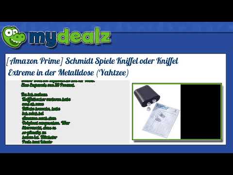 28% SPAREN - [Amazon Prime] Schmidt Spiele Kniffel oder Kniffel Extreme in der Metalldose (Yahtzee)