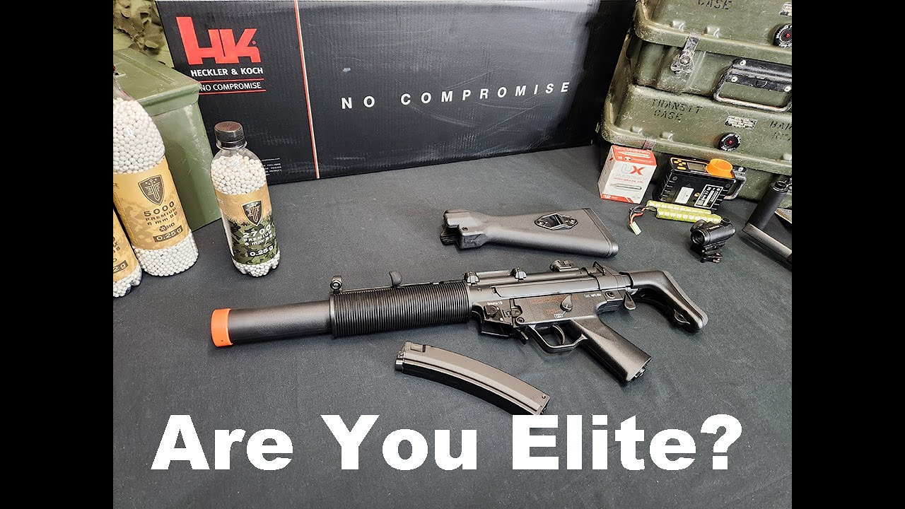 HECKLER & KOCH MP5 SD6 ELITE AIRSOFT RIFLE KIT YouTube Video ID 81hINH7estw