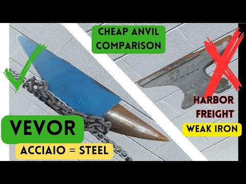 Vevor Acciaio Steel Anvil vs Harbor Freight Cast Iron Anvil