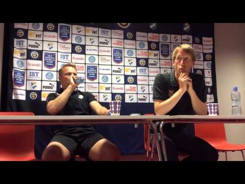 Presskonferens efter Östers IF - Östersunds FK 2014-06-09
