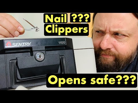 Unlock Sentry 1100 fire safe without keys