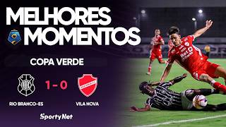 GOLEIRO PEGANDO TUDO MAS GOLAÇO DE FORA DECIDE! Melhores Momentos - Rio Branco 1 x 0 Vila Nova