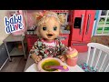 Baby Alive Hayley Morning Routine Feeding