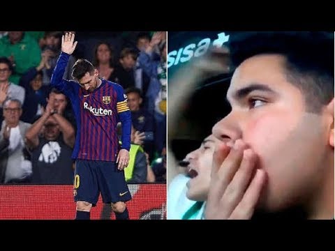 Reacciones al gol de Messi vs Betis / Ovacion en el Villamarin