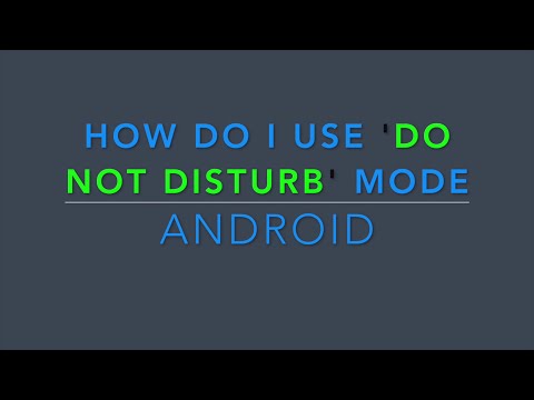 Do Not Disturb Mode on Android (Marshmallow and N)