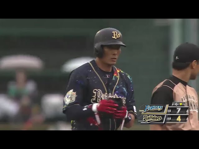 【6回裏】バファローズ・糸井 レフト線へ追撃の2点タイムリー2ベースヒットを放つ!! 2016/6/25 Bs-F
