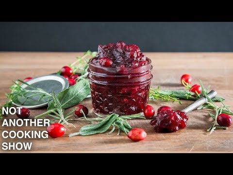 how to make a MAPLE BALSAMIC CRANBERRY SAUCE (OR JAM)