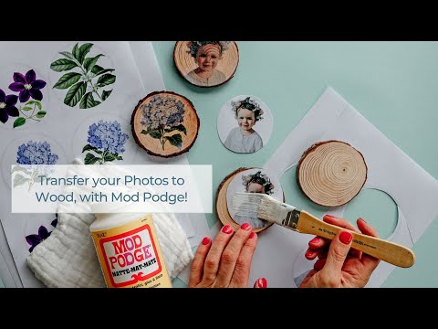 DIY: Learn how to Easily Transfer your Photos onto Wood, with Mod Podge!