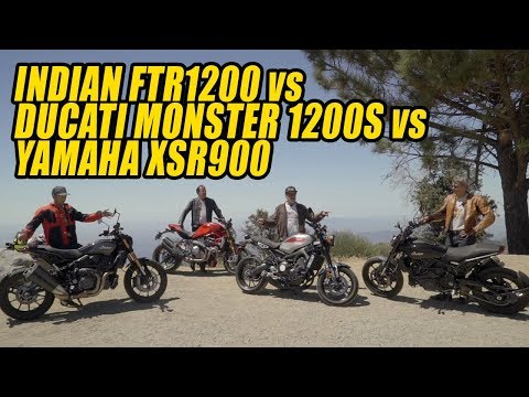 Ducati Monster 1200S, Indian FTR1200 and 1200S Shootout at the Yamaha XSR900 Corral