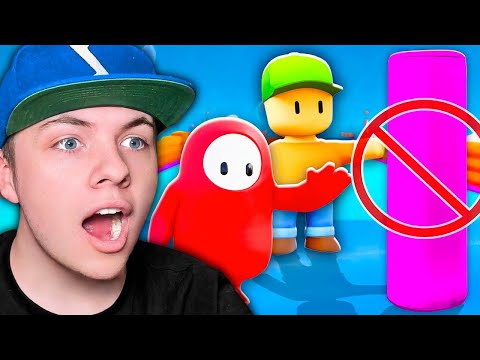FALL GUYS vs STUMBLE GUYS But We Can't Touch PINK!