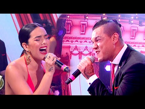 Ángela Leiva y Brian Lanzelotta cantaron "Nunca voy a olvidarte" de Cristian Castro