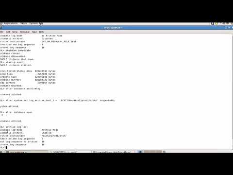 062 Oracle DBA Complete Tutorial -  Archival Log Mode Demo