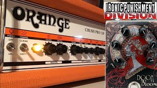 Video thumbnail for Fuzzhugger Doom Bloom pedal into Orange CR120 Amplifier by Ironic Punishment Division