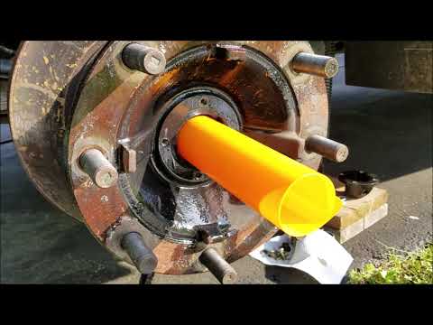 RV Repair: W24 Complete Brake Job, Rotors, Brake Pads, Wheel Bearings Replaced in My Driveway.