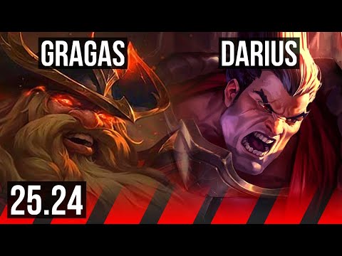 GRAGAS vs DARIUS (TOP) | EUW Master | 25.24