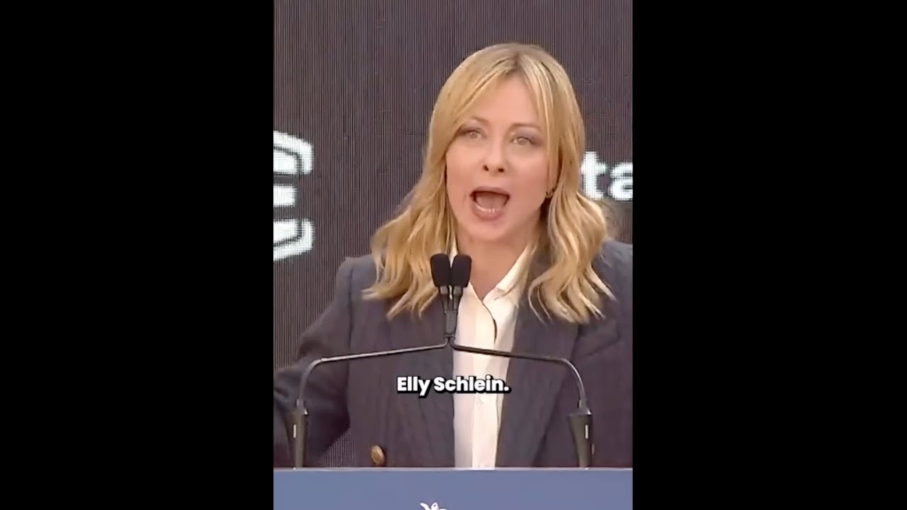 GIORGIA MELONI ATTACCA ELLY SCHLEIN DAL PALCO DI ATREJU