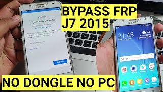 Cara Bypass FRP Samsung J7 2015 SM J700F tanpa pc
