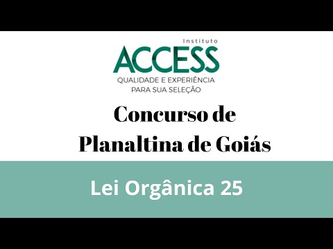 Lei Orgânica de Planaltina de Goiás - Artigos 119 a 125