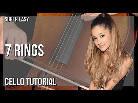 SUPER EASY: How to play 7 Rings  by Ariana Grande on Cello (Tutorial)