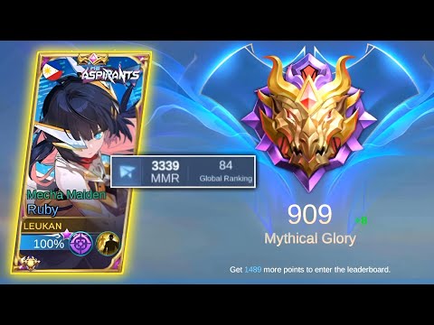 TOP GLOBAL RUBY INSANE 1 SHOT DELETE BUILD IN MYTHICAL GLORY HIGH RANKED!🔥RUBY BEST BUILD 2022