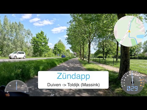 Zündapp bromfiets ritje 🇳🇱 | Duiven richting Toldijk (Massink) | Met snelheidsmeter