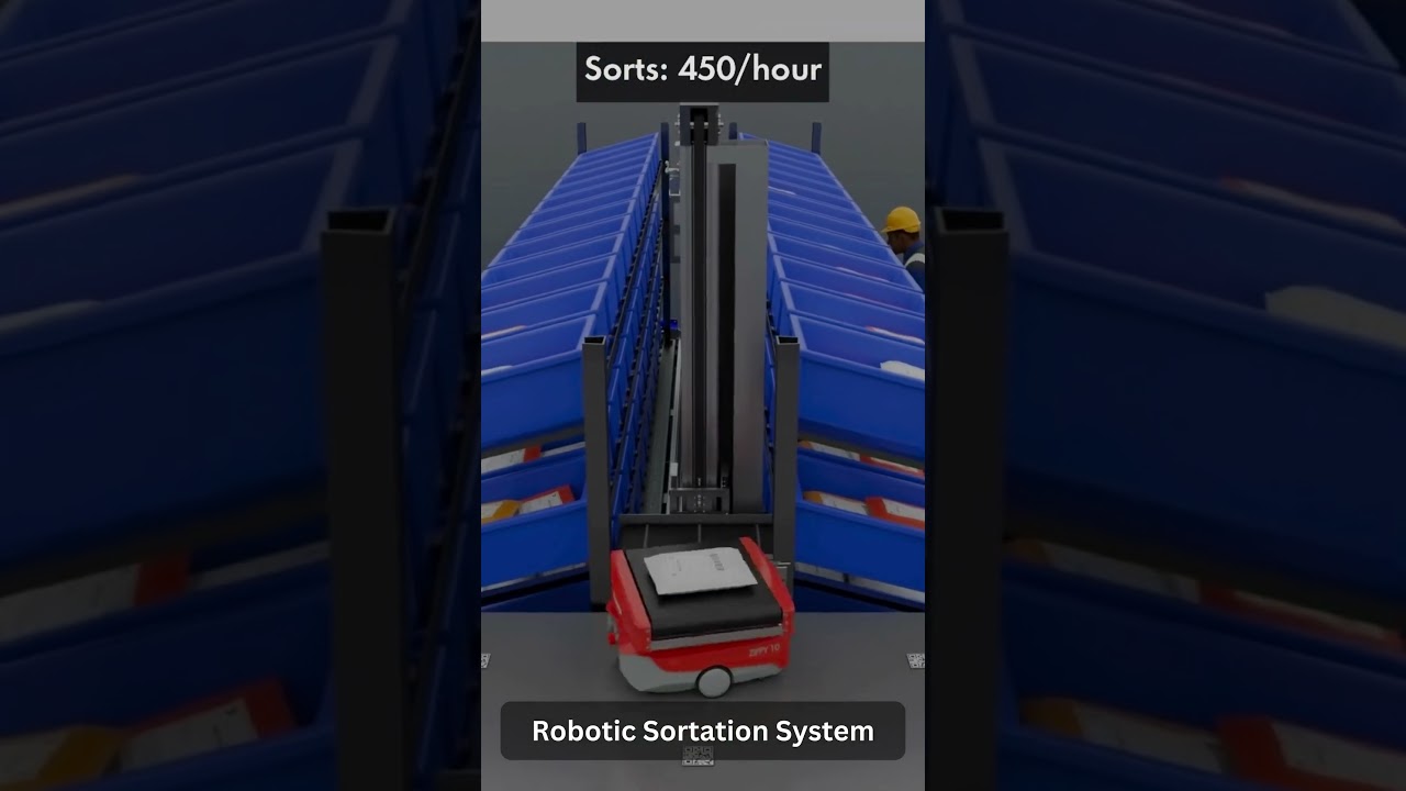 Robotic Sortation System by Addverb  #Sortation robot #Warehouse automation  #AI-powered sorting