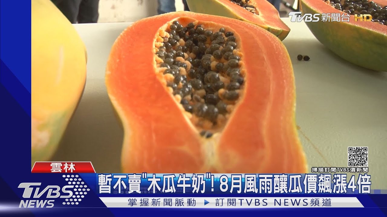 暫不賣「木瓜牛奶」! 8月風雨釀瓜價飆漲4倍