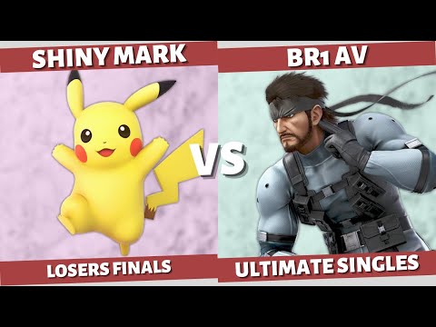 SMASH N' SMILES - LOSERS FINALS: BR1 AV (Snake) VS SHINY MARK (Pikachu) SSBU SINGLES