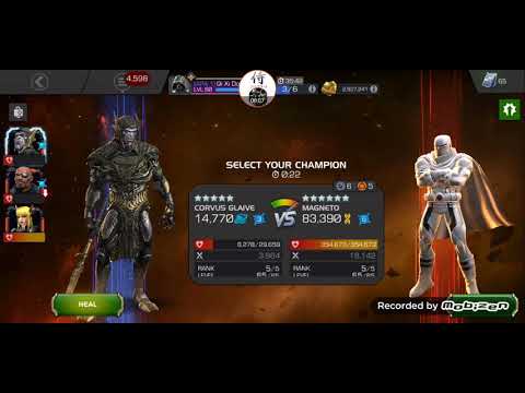 MCOC Map 7 Magneto 1st Mini Boss Counter