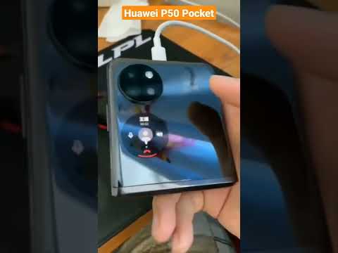 Huawei P50 Pocket calling system in external display