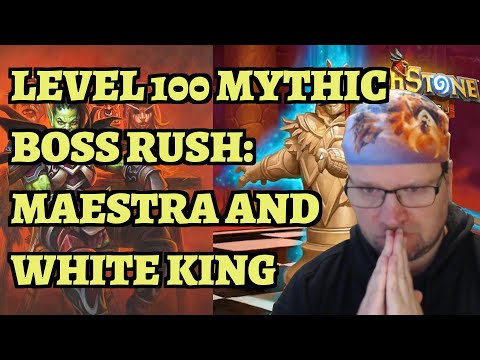 LEVEL 100 Mythic Boss Rush - Maestra and White King - Hearthstone Mercenaries