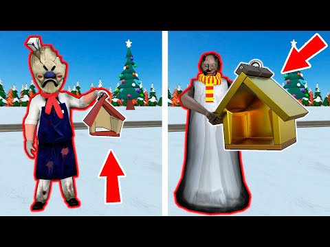 Granny vs Ice Scream - build a bird feeder - funny horror animation parody (p.214)