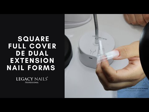Técnica de reversa con DUAL EXTENSION NAIL FORMS✨┃LEGACY NAILS