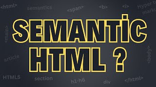 Download the video "Semantic Tags in HTML | Semantic HTML | Web Development"
