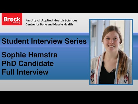 CBMH Student Interview - Sophie Hamstra (PhD Candidate) - Full Interview