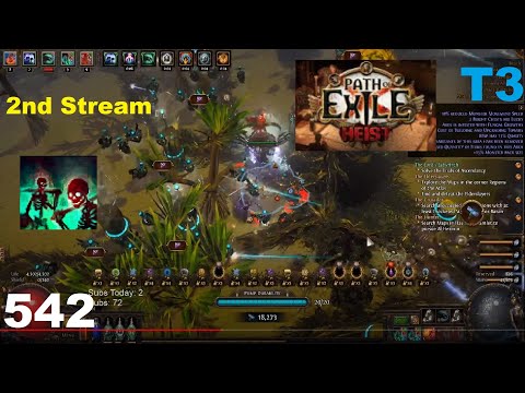 [Path of Exile] Semi-AFK T3 Blight Achieved! - 2nd Stream of Heist League 3.12 - 542