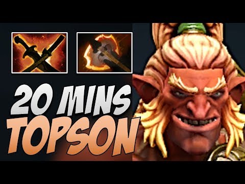 OG.Topson Troll Warlord in 20 MINS GG in 2019 | Dota Gameplay