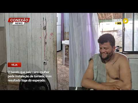 Vídeo: O barato que saiu caro: mulher pede instalação de tomada, mas resultado foge do esperado.