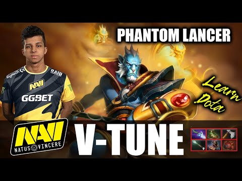 V-Tune - PHANTOM LANCER - 9500 mmr average game - 7.28 - Dota 2 Pro Games - Full Gameplay